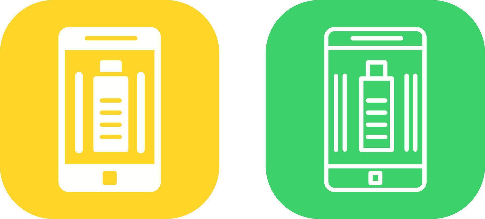 Mobile Battery Vector Icon