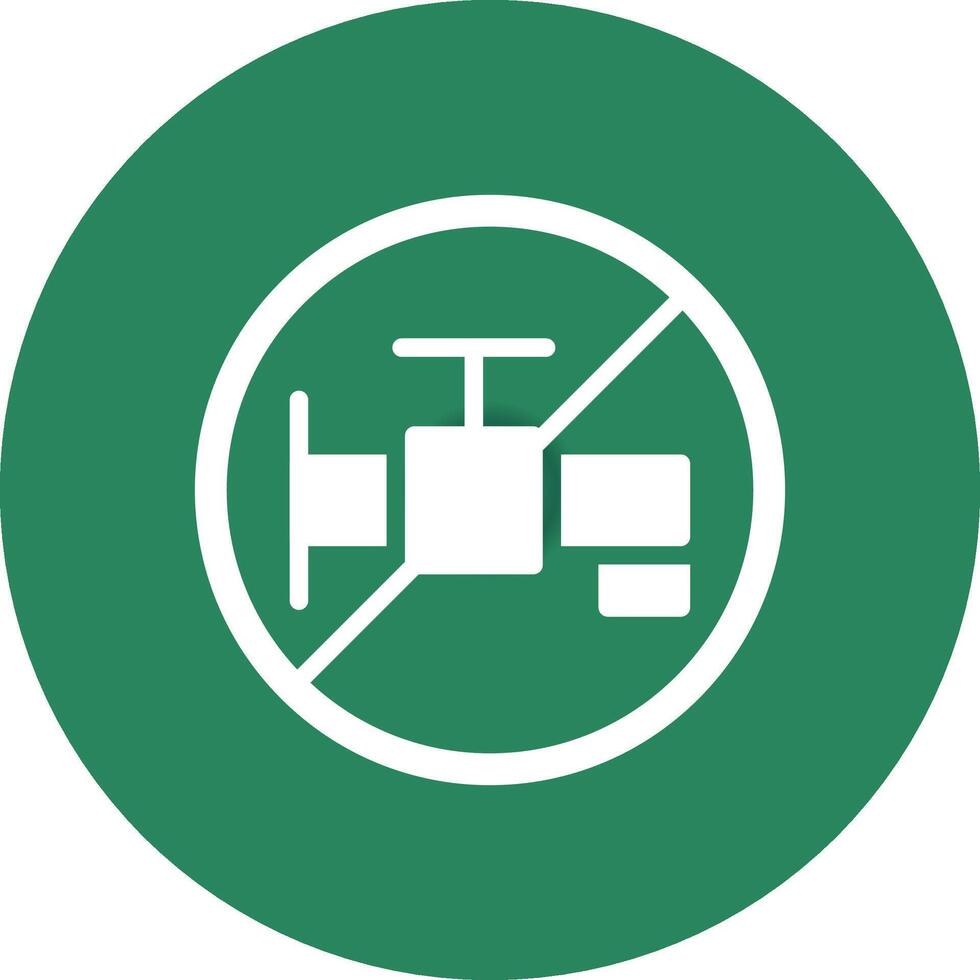 Dont Waste Water Creative Icon Design vector