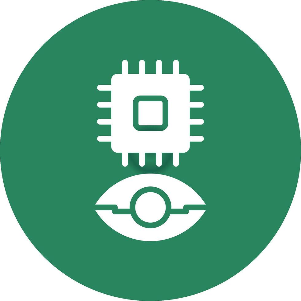 Eye Augmentation Creative Icon Design vector