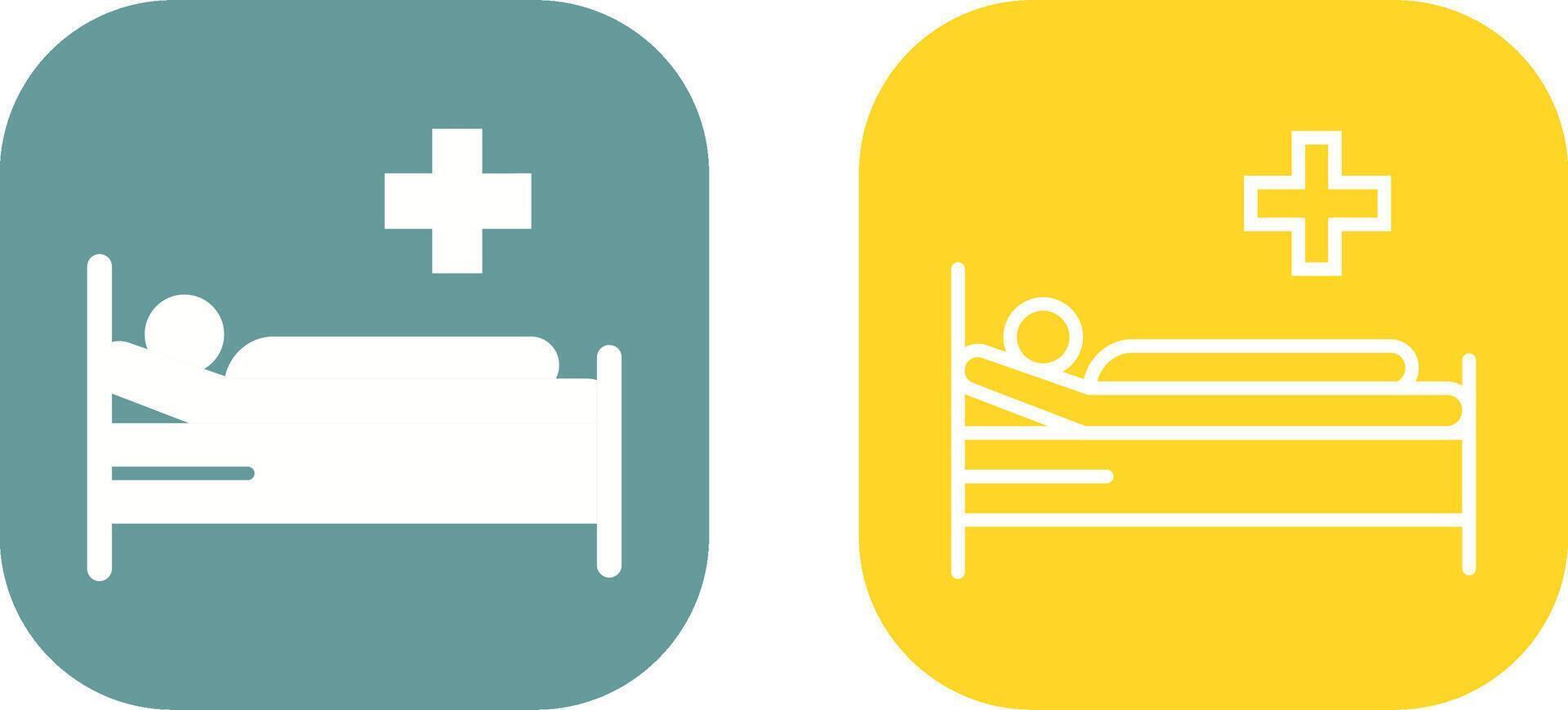 Patient Bed Vector Icon