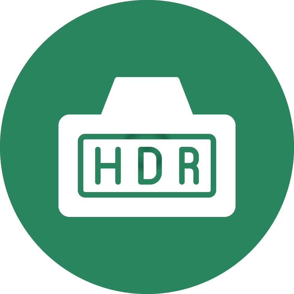 Hdr Creative Icon Design vector