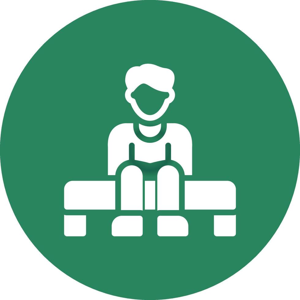 Loneliness Creative Icon Design vector