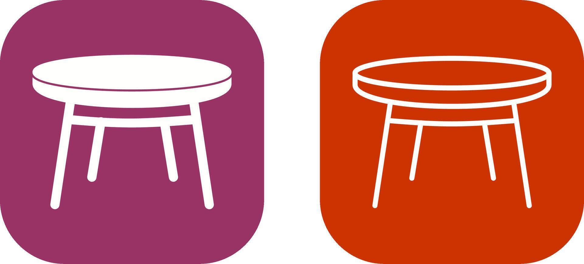 Small Table Vector Icon