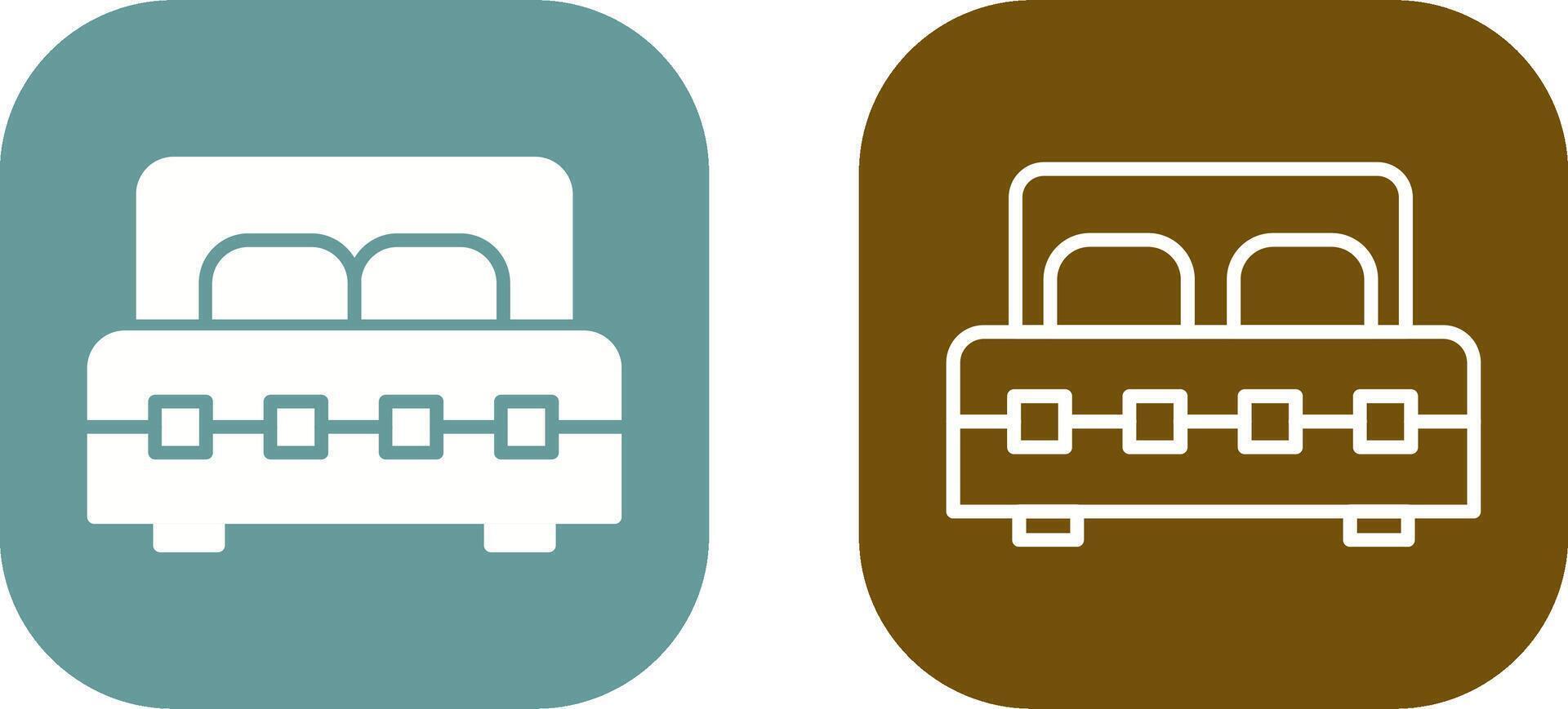Double Bed I Vector Icon