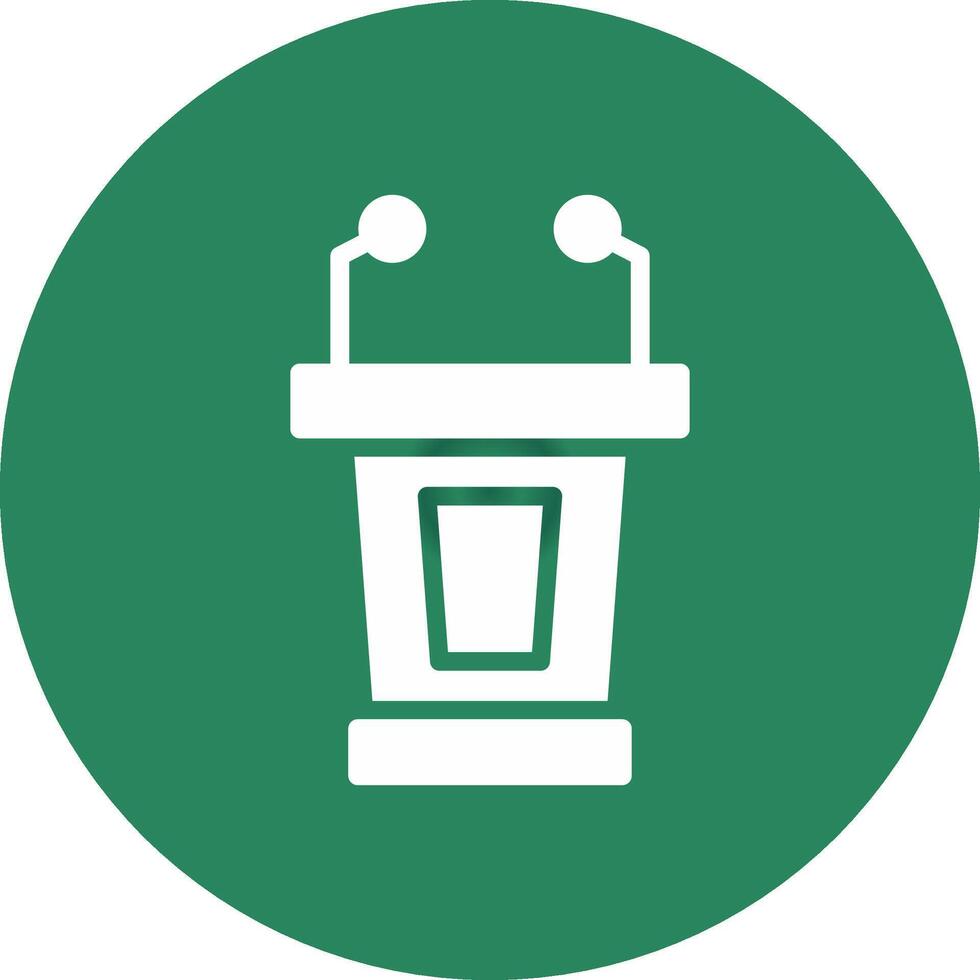 Lectern Creative Icon Design vector