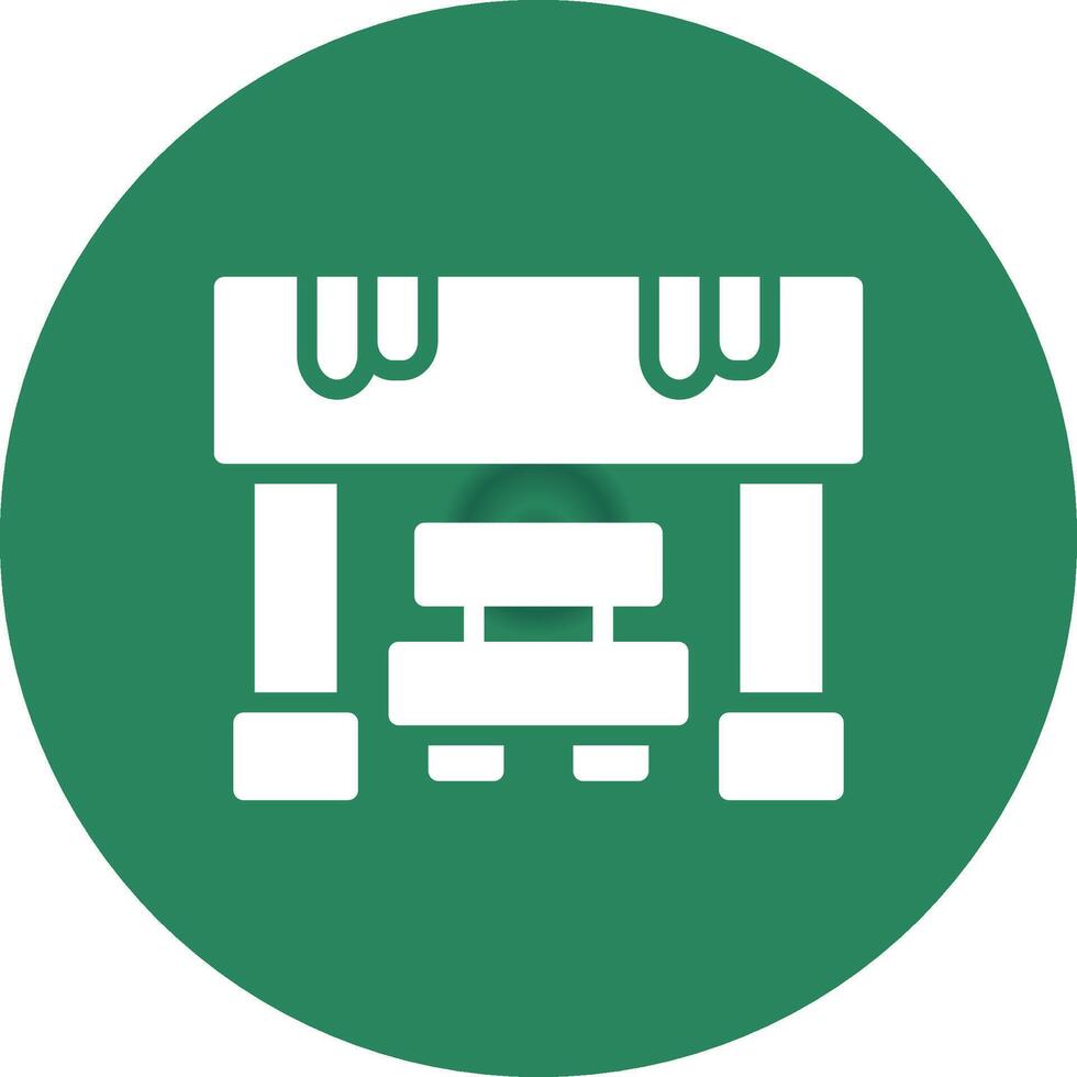 Bus Stop Creative Icon Design vector