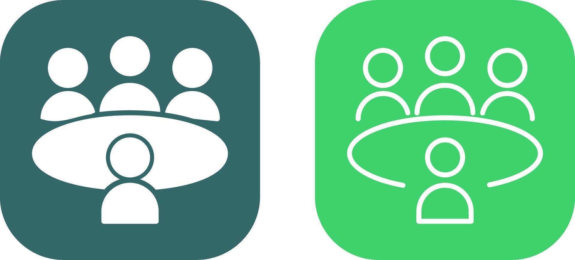 Conference Table Vector Icon