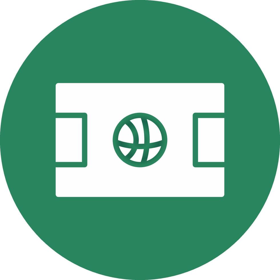 Basketball Court Creative Icon Design vector