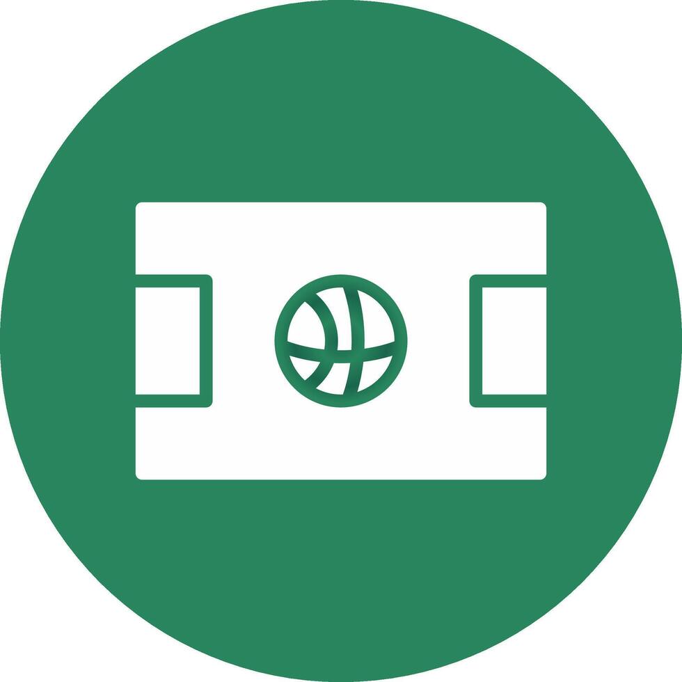 Basketball Court Creative Icon Design vector