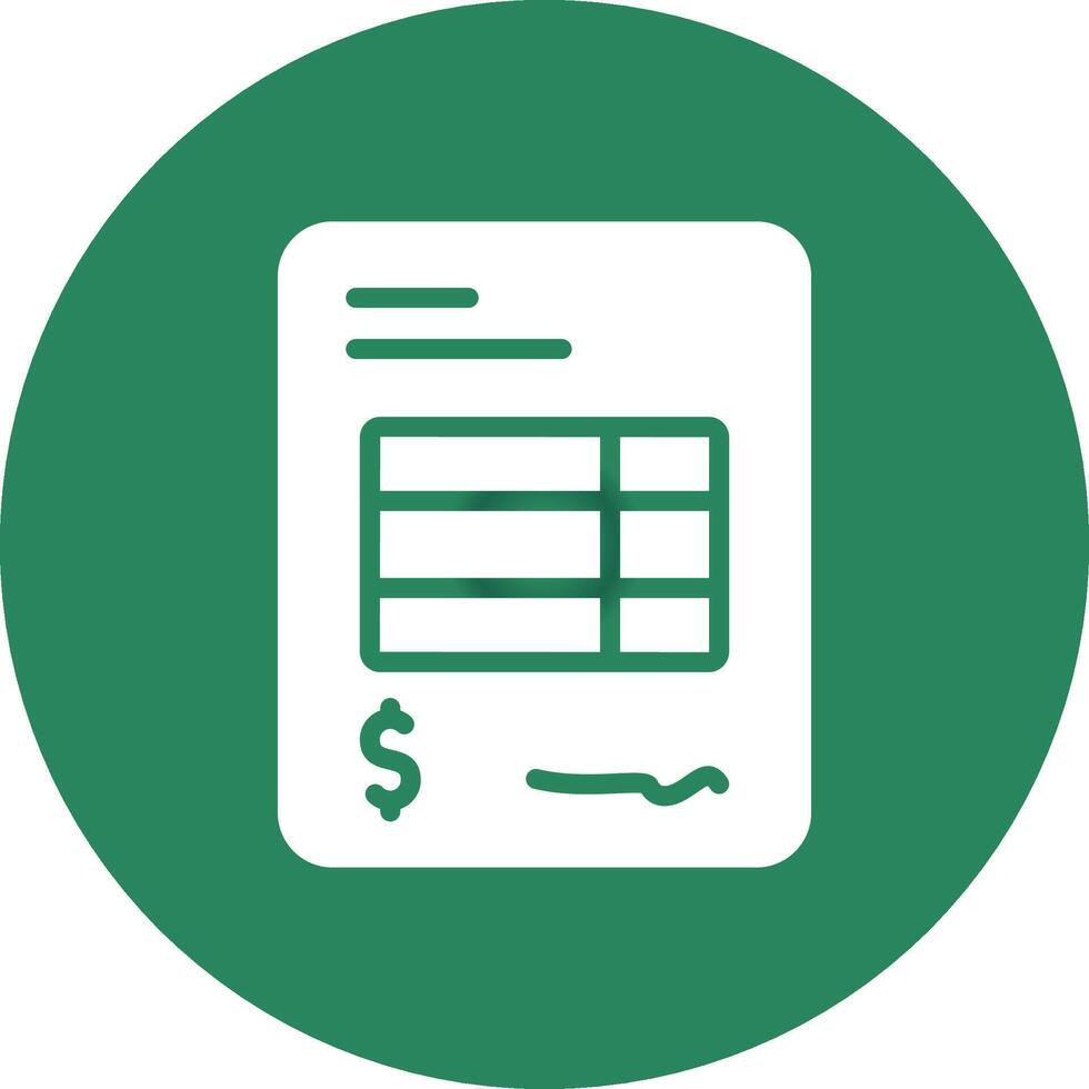 Invoice Creative Icon Design vector