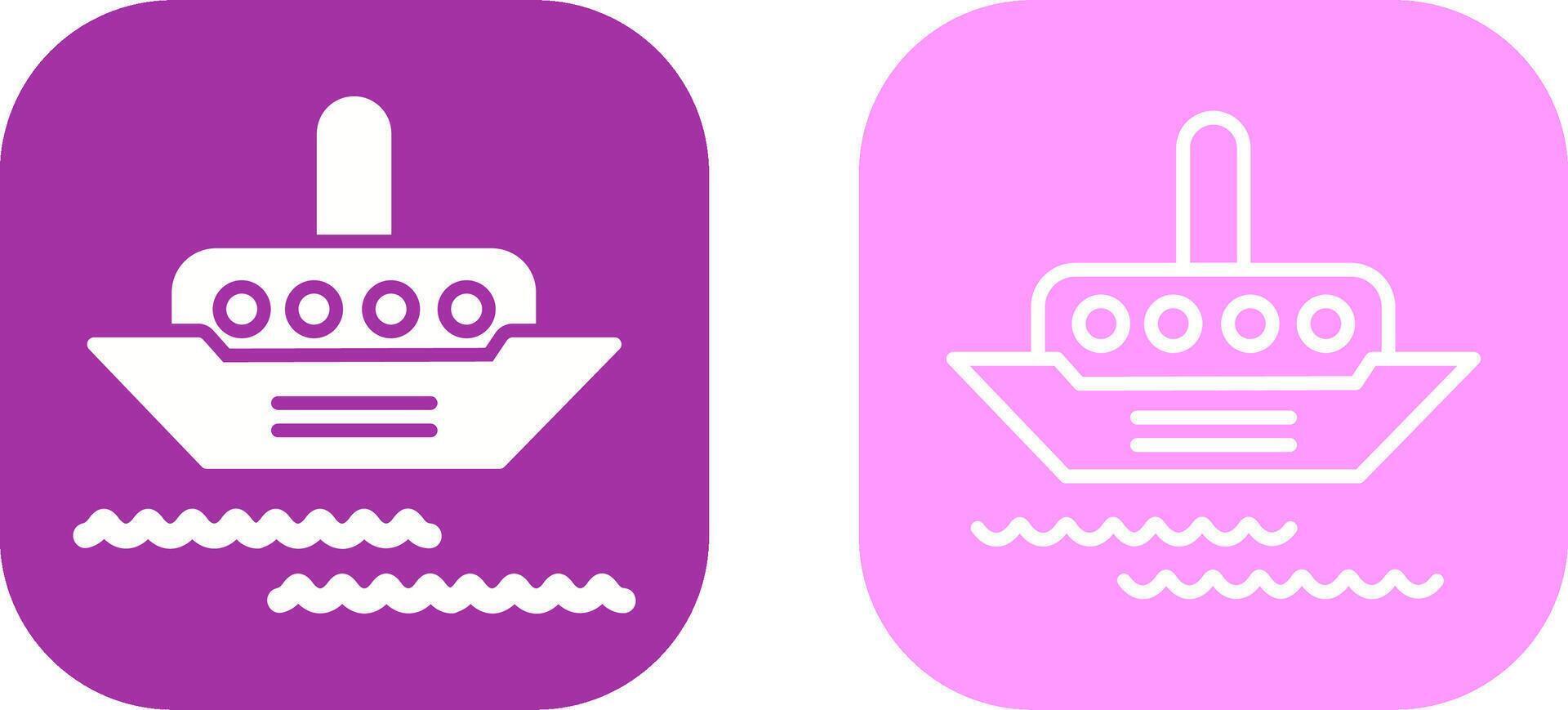 Steamship Vector Icon