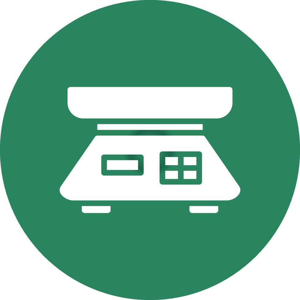 Food Scale Creative Icon Design vector