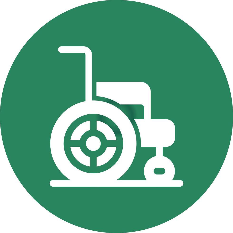 Wheelchair Creative Icon Design vector