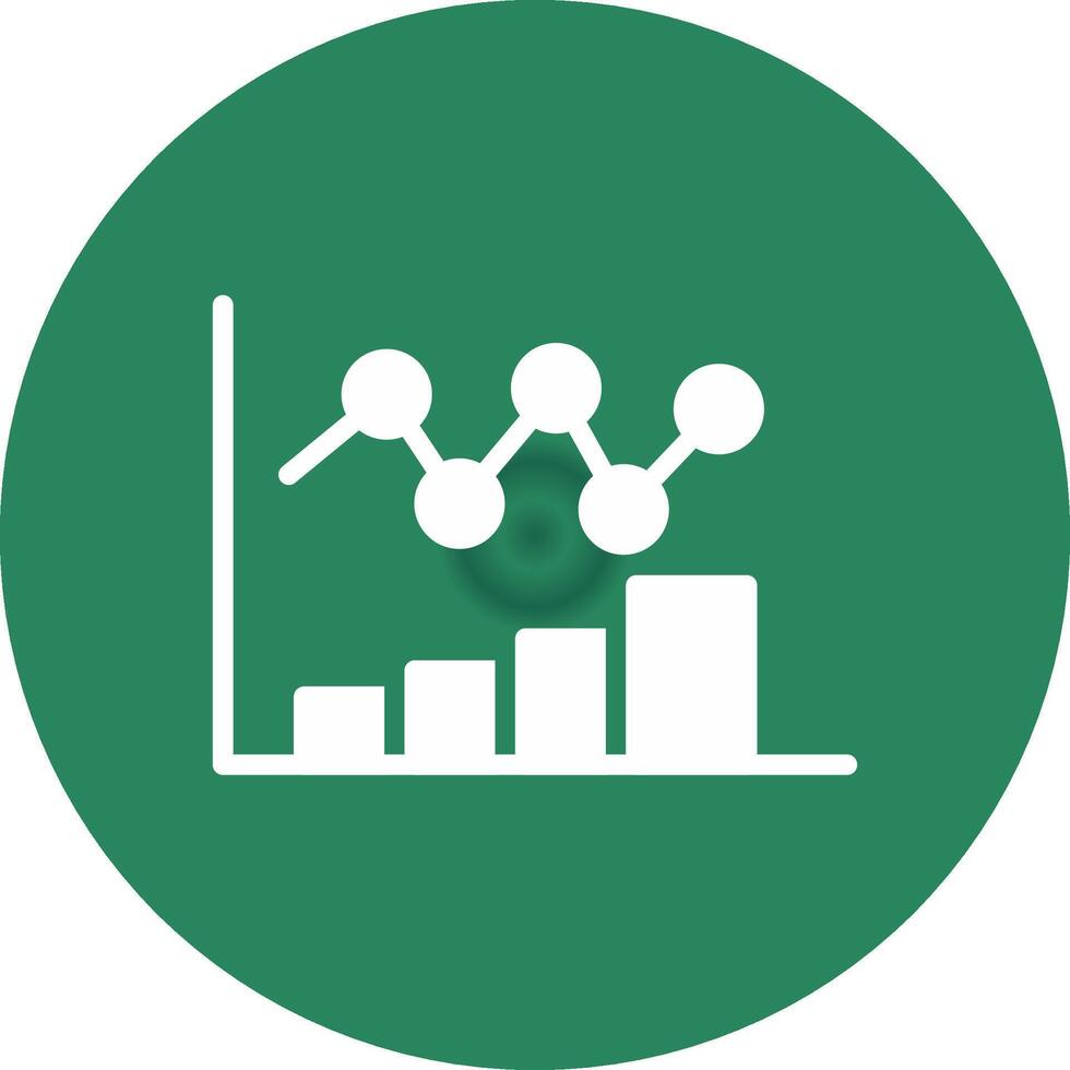 Bar Chart Creative Icon Design vector