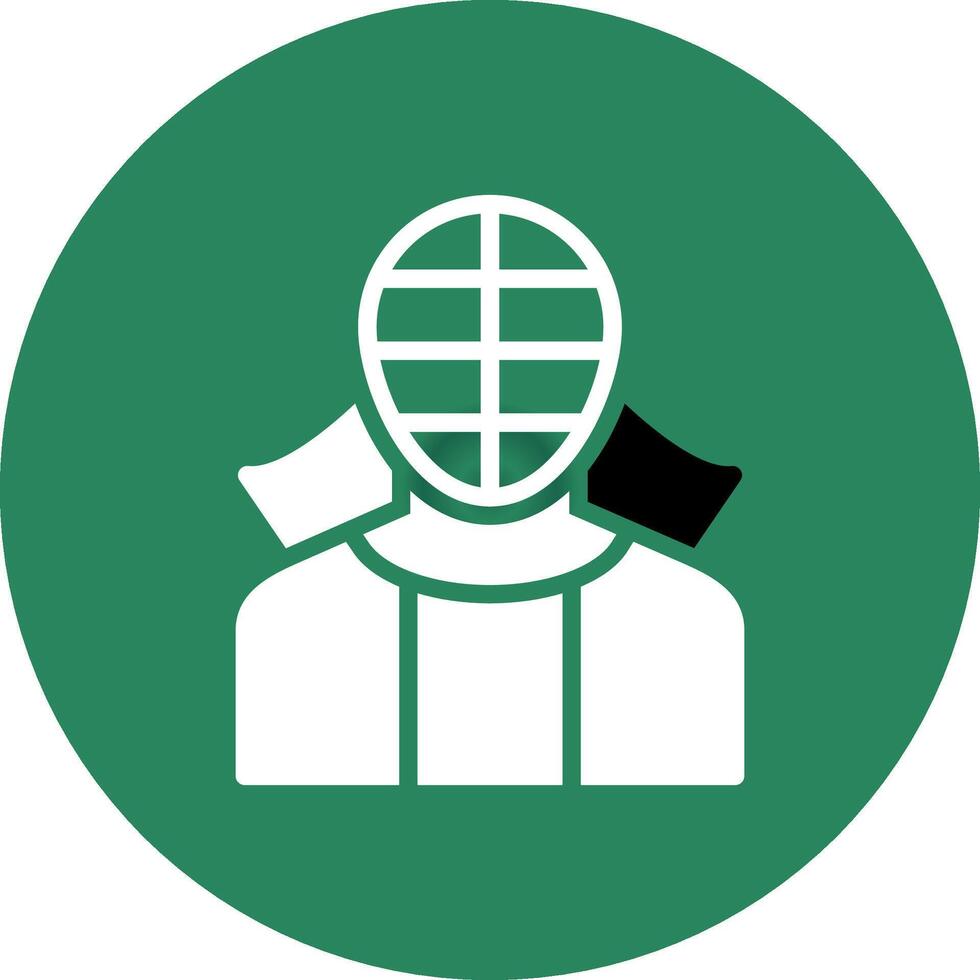 diseño de icono creativo de kendo vector