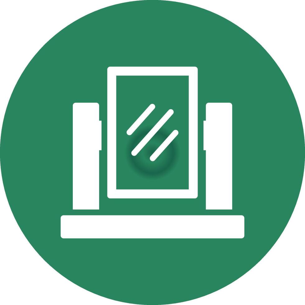 Mirror Creative Icon Design vector
