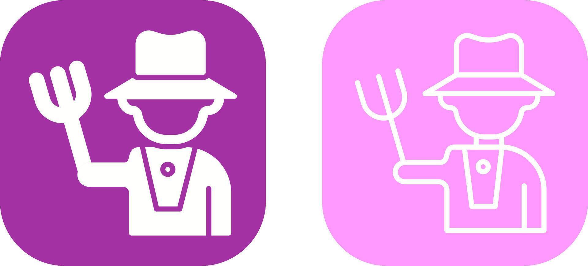 Farmer Vector Icon