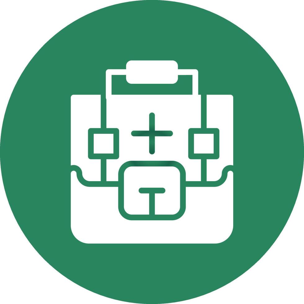 First Aid Kit Creative Icon Design vector