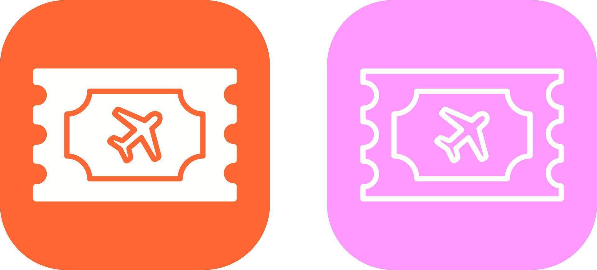 Plane Tickets Vector Icon