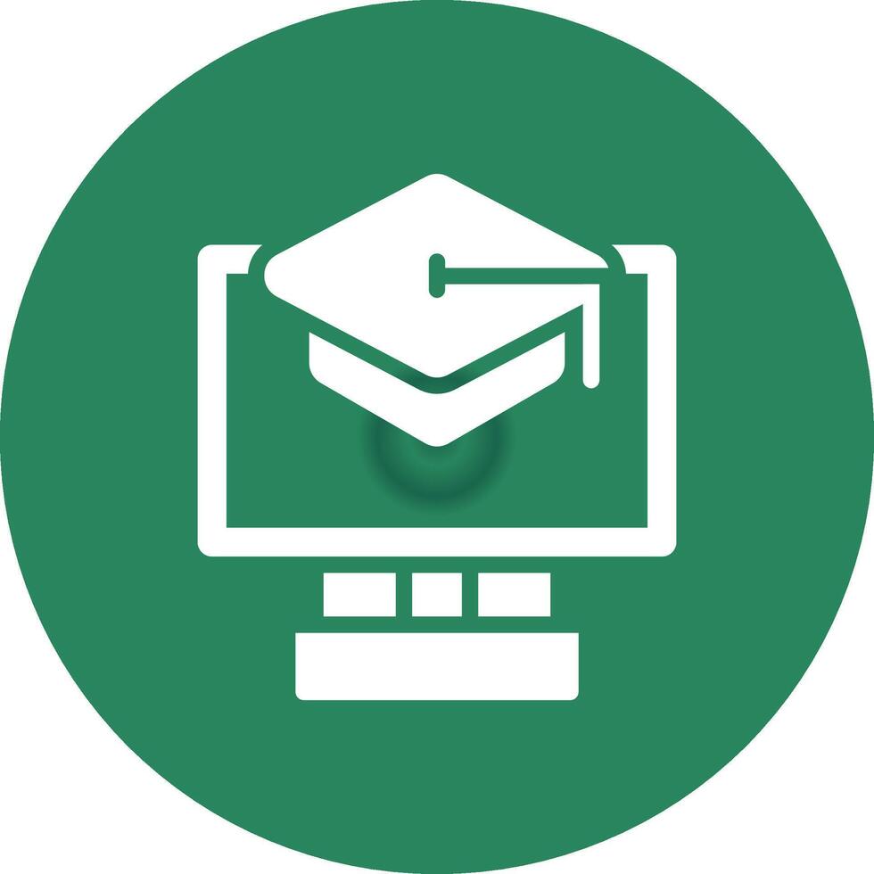 Online Courses Creative Icon Design vector