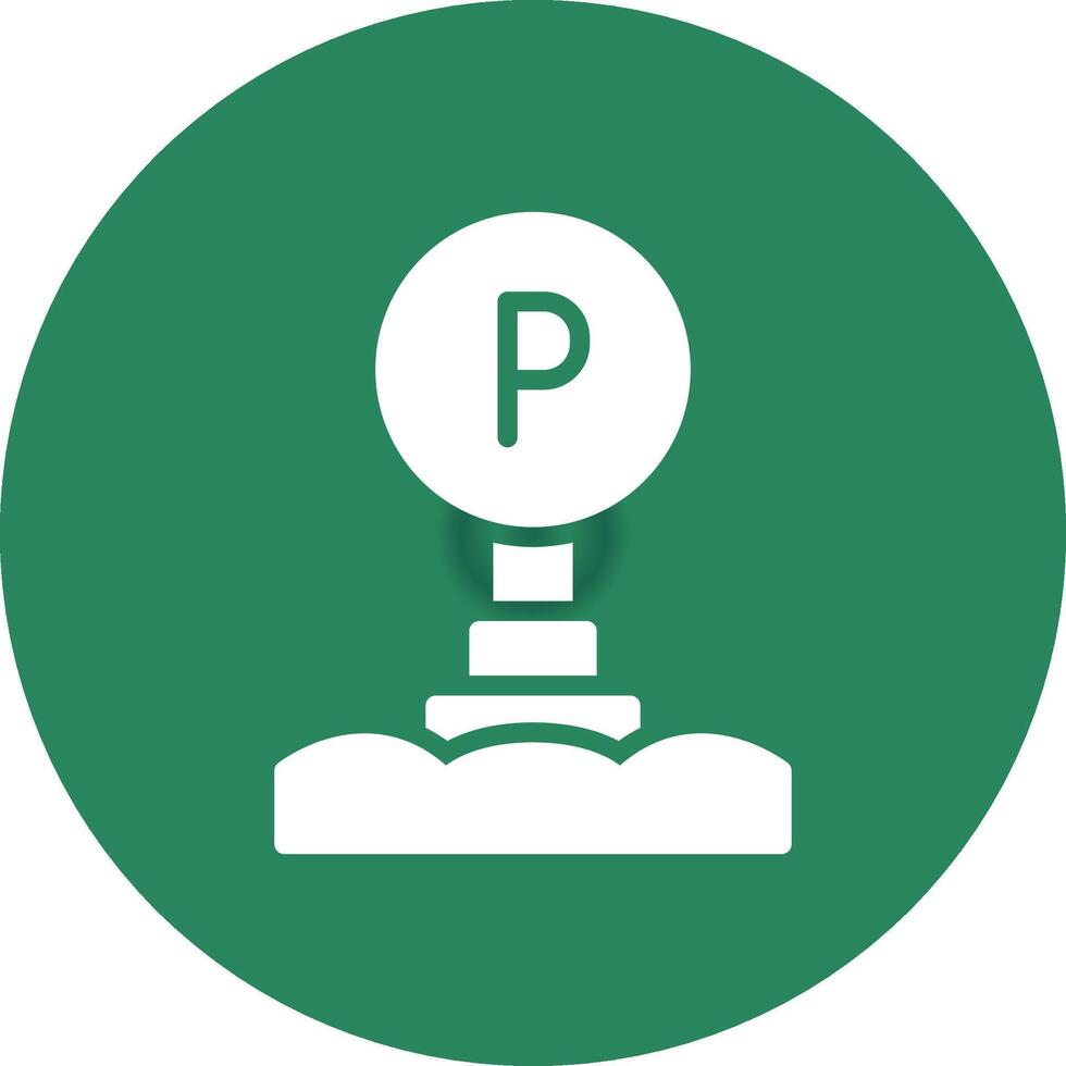 Parking Sign Creative Icon Design vector