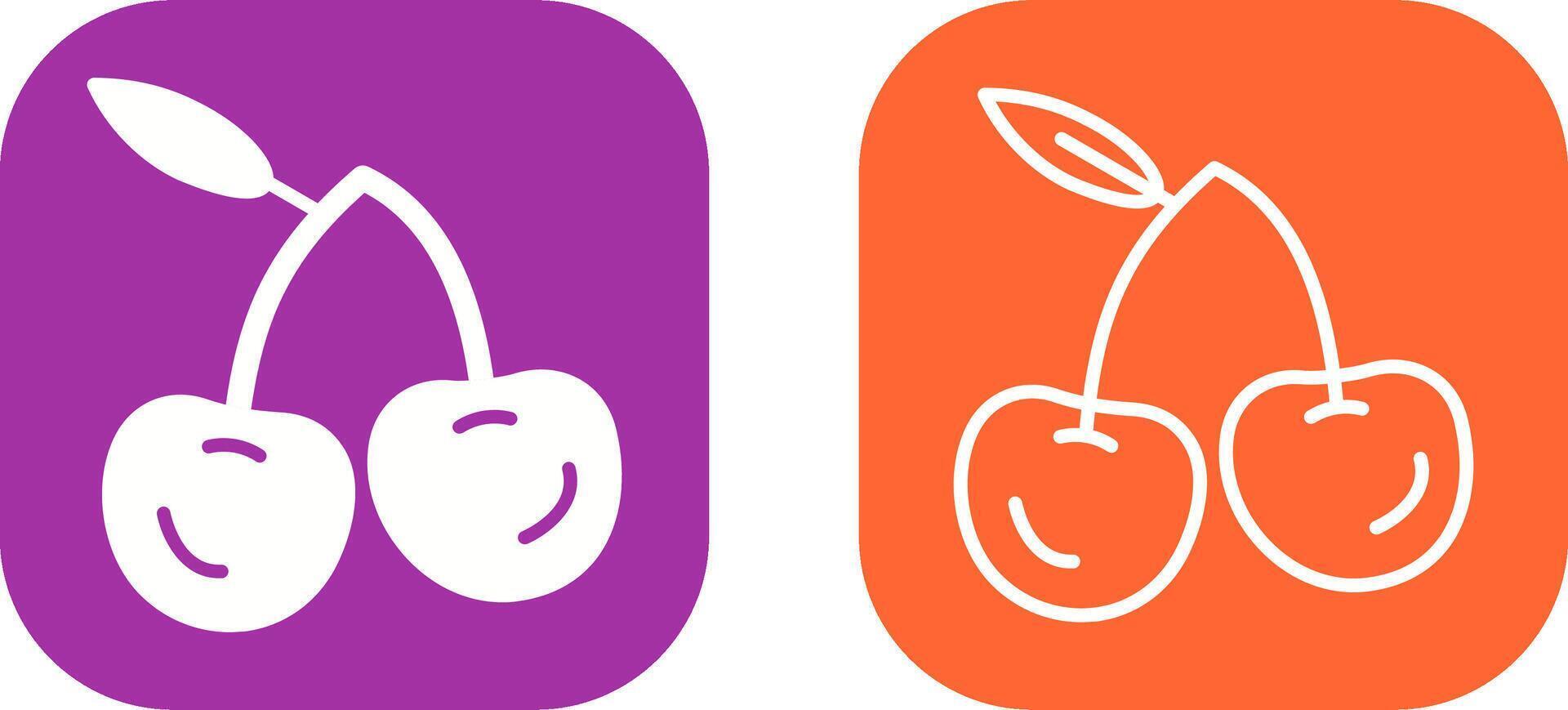 Cherries Vector Icon