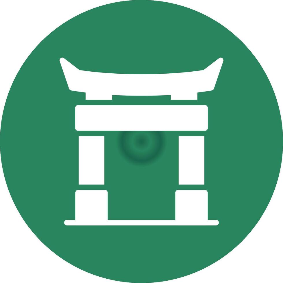 Torii Gate Creative Icon Design vector