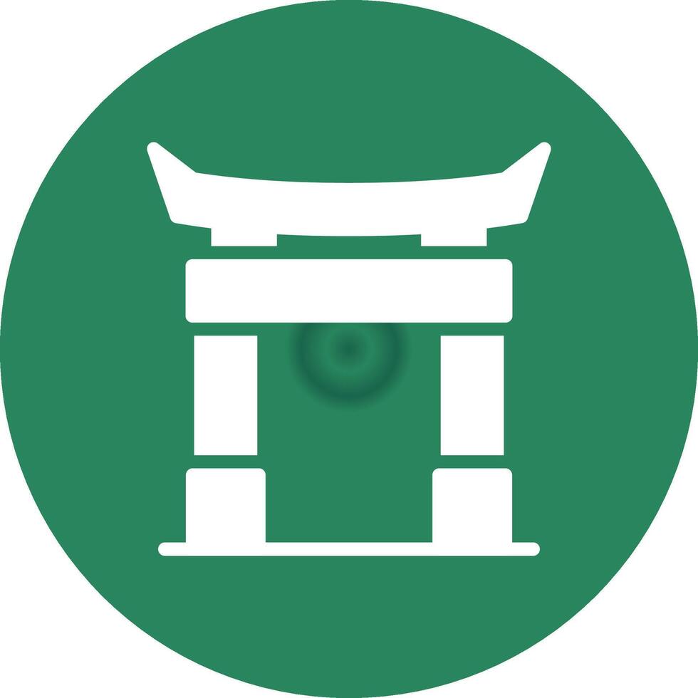 Torii Gate Creative Icon Design vector