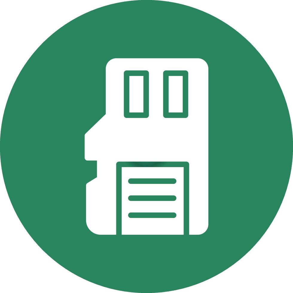 Sd Card Creative Icon Design vector