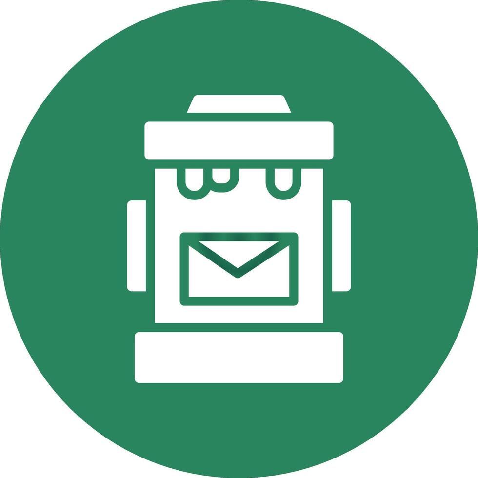 Postbox Creative Icon Design vector