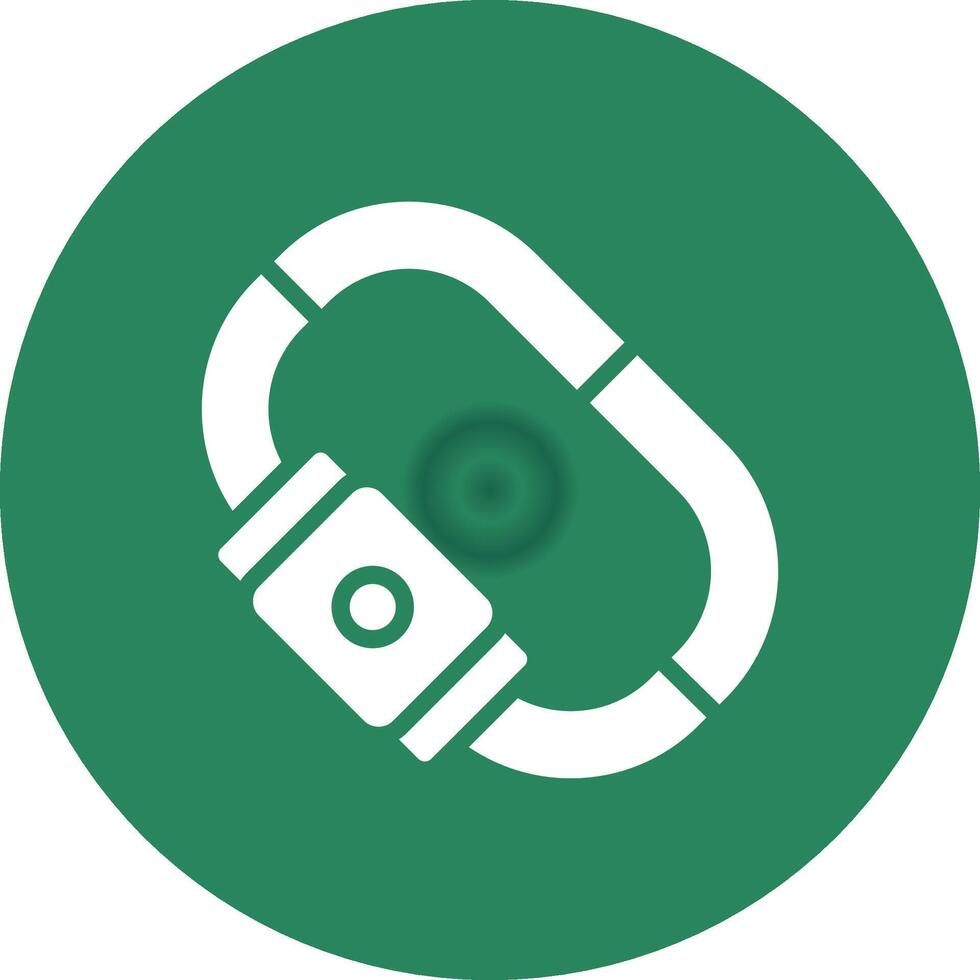 Carabiner Creative Icon Design vector