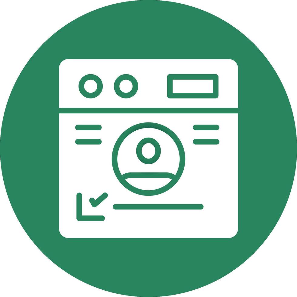 Personal Information Creative Icon Design vector