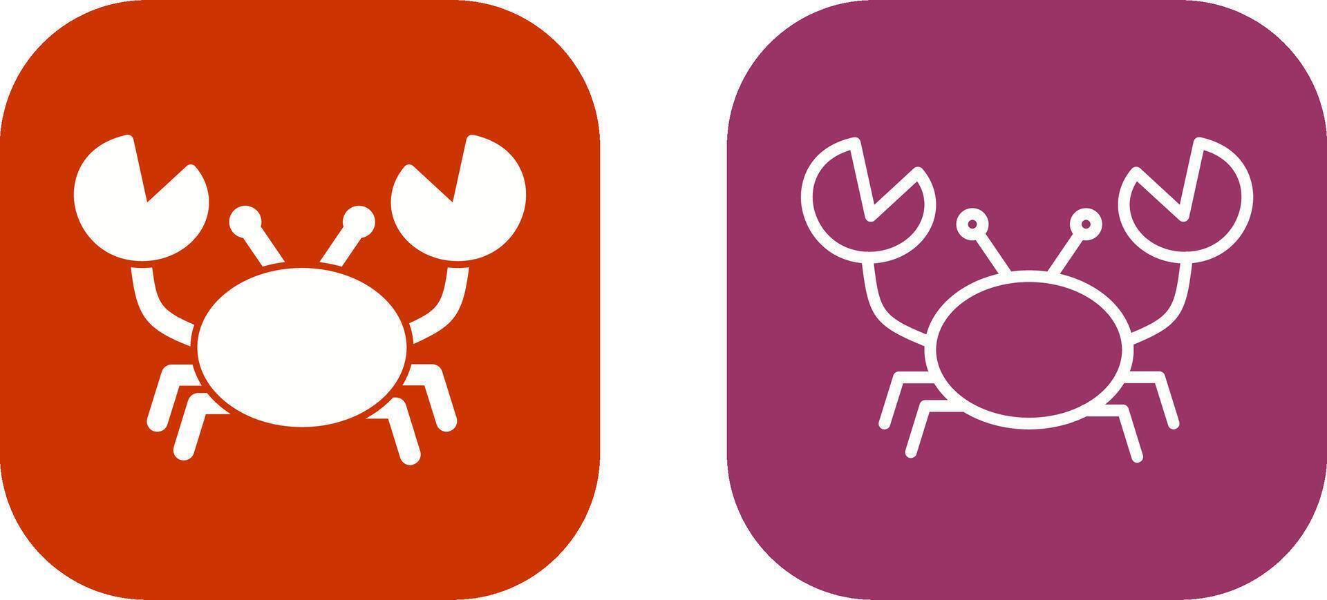 Crab Vector Icon