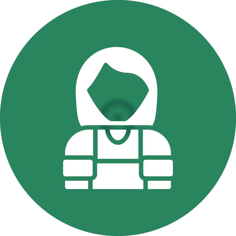 Farmer Female Creative Icon Design vector