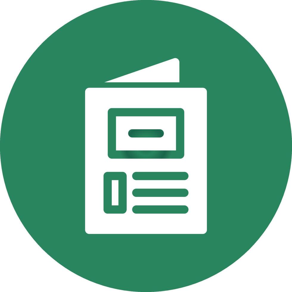 Brochure Creative Icon Design vector