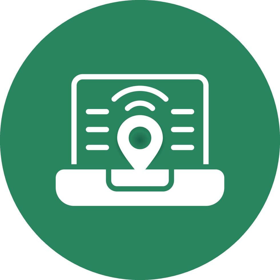Digital Nomad Hub Creative Icon Design vector