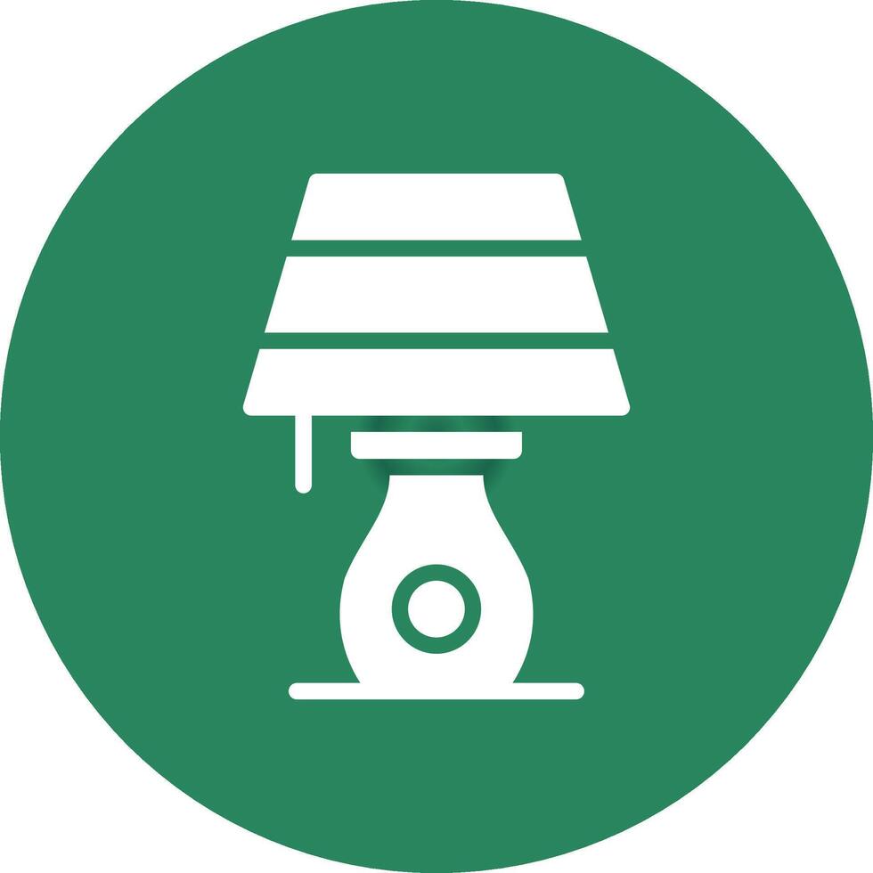 Table Lamp Creative Icon Design vector