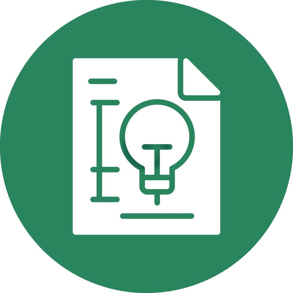 Patent Creative Icon Design vector