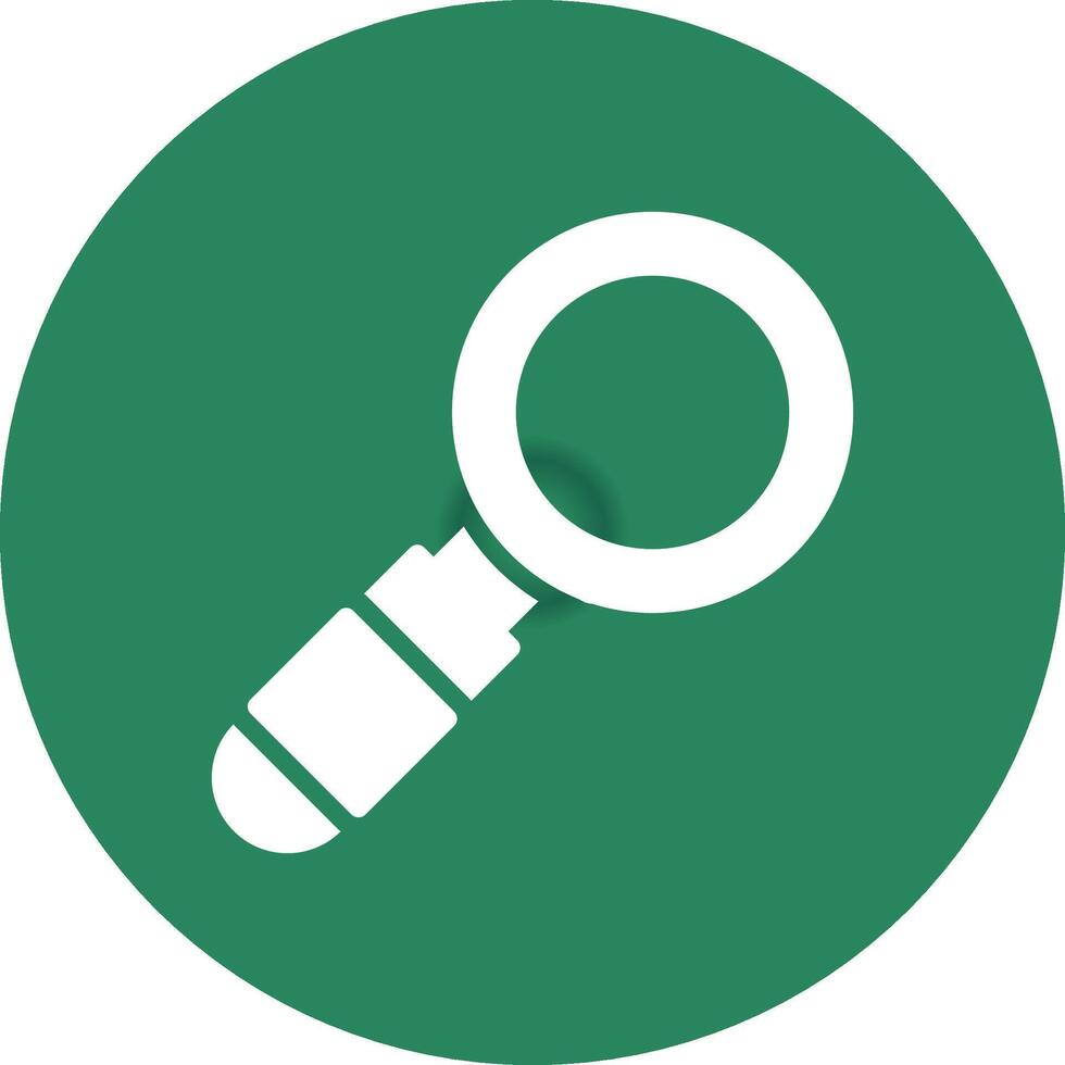 Magnifying Glass Creative Icon Design vector