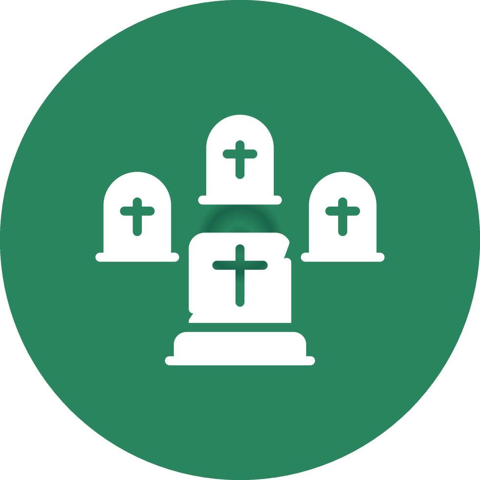 Graveyard Creative Icon Design vector