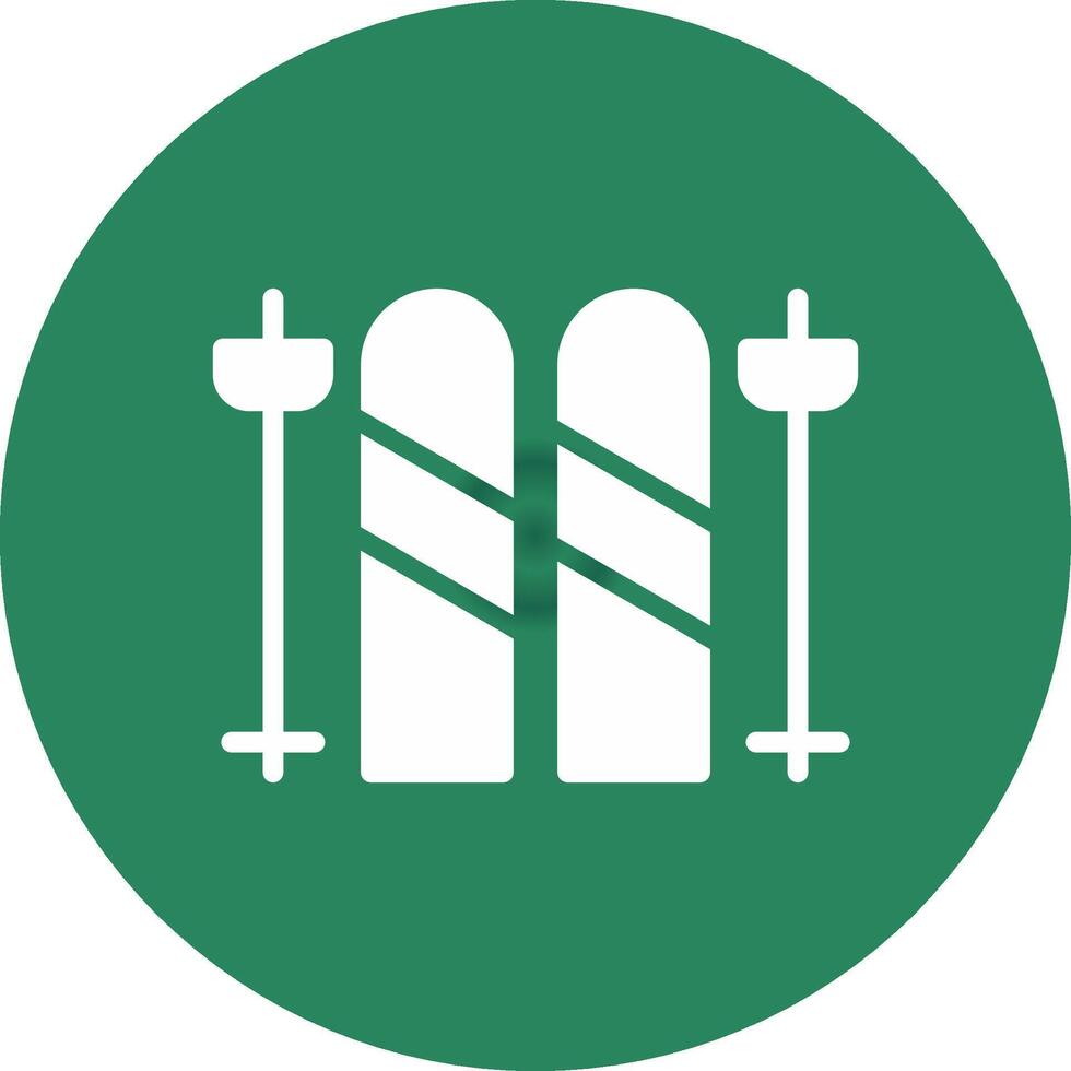 Skis Creative Icon Design vector