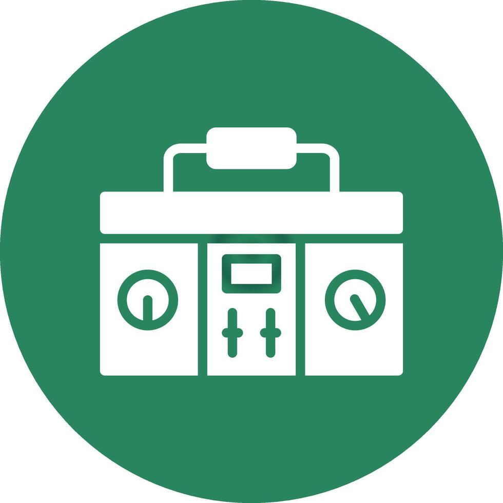 Dj Mixer Creative Icon Design vector