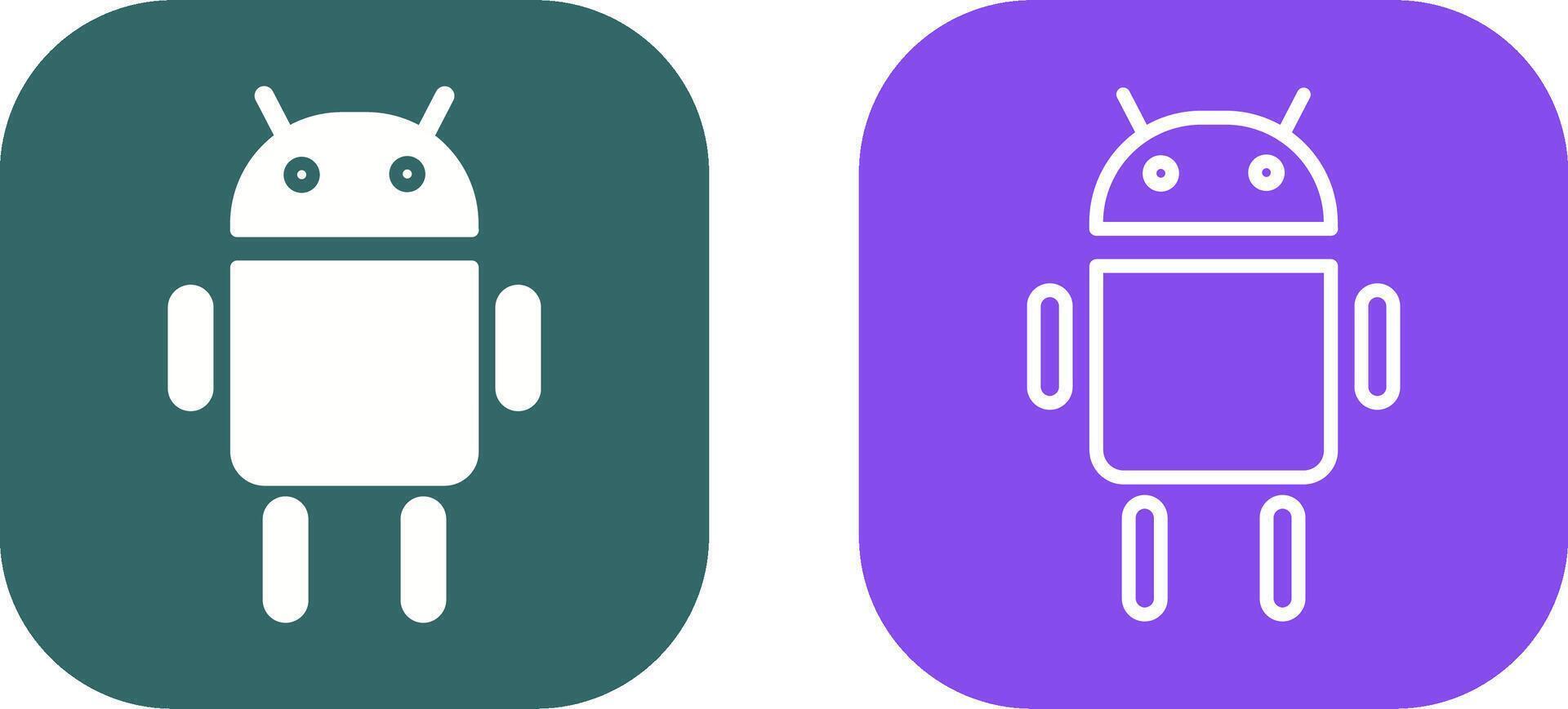 icono de vector de Android