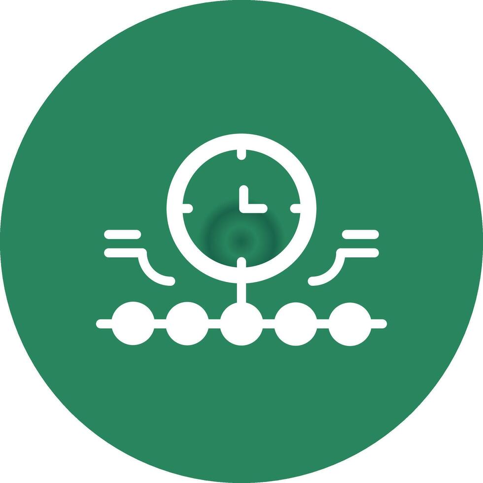 Circular Bending Process Creative Icon Design vector