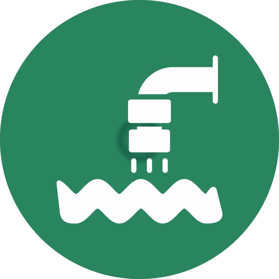 diseño de icono creativo de aguas residuales vector