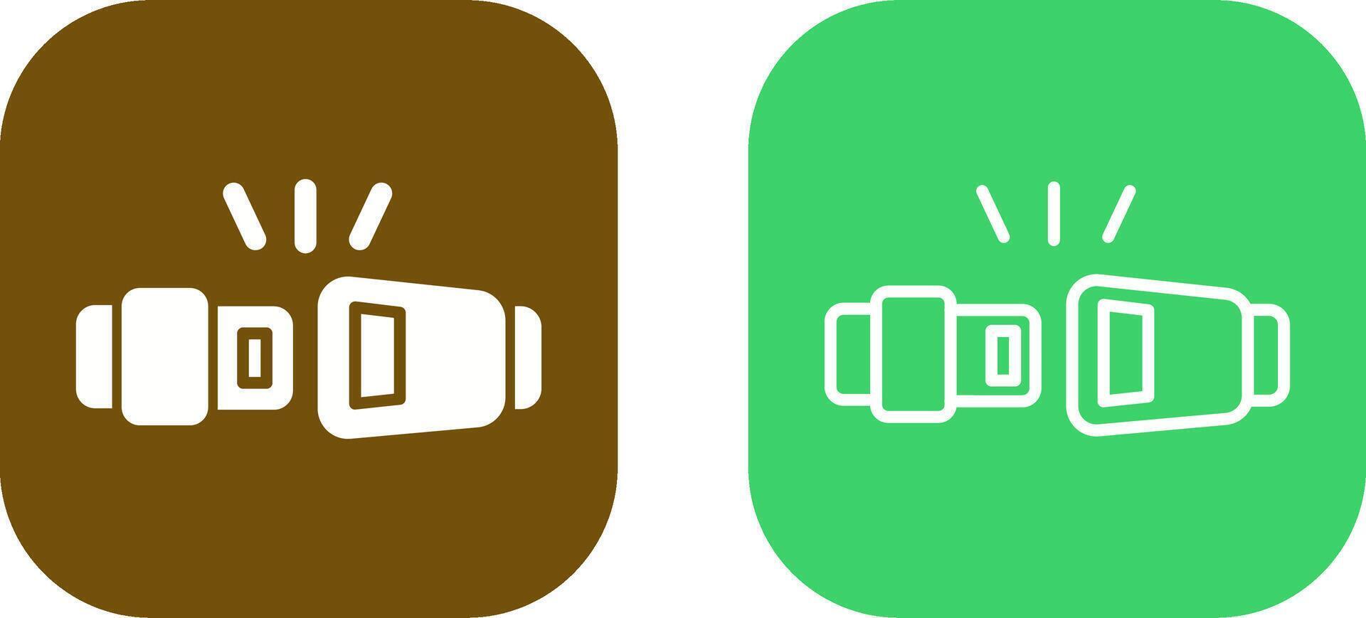 Seat Belt Vector Icon