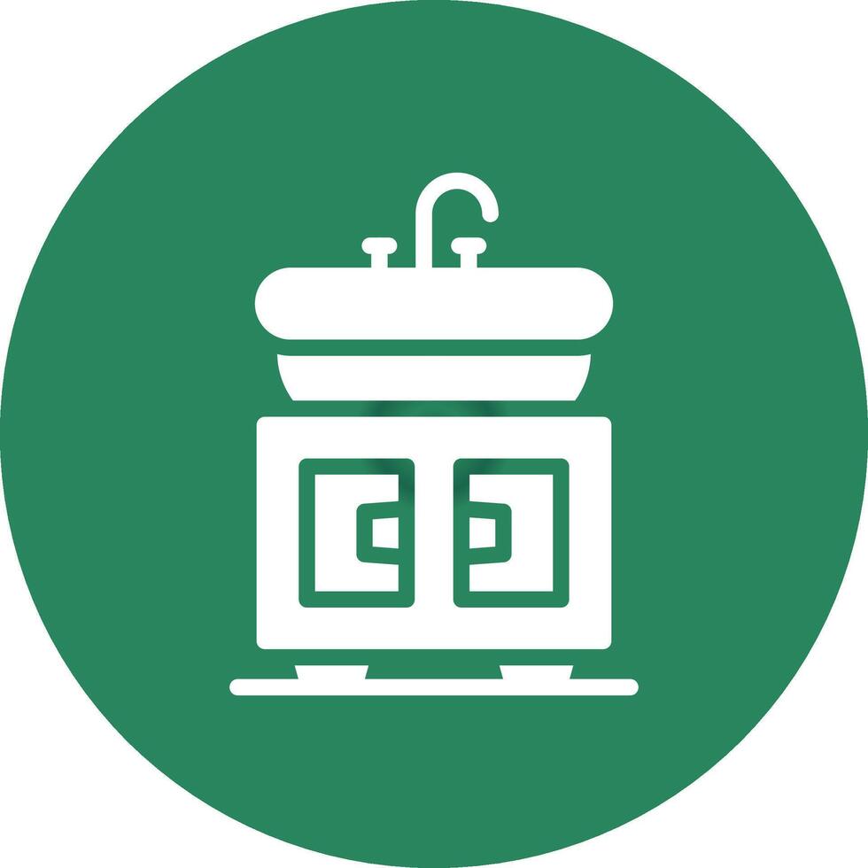 Washbasin Creative Icon Design vector