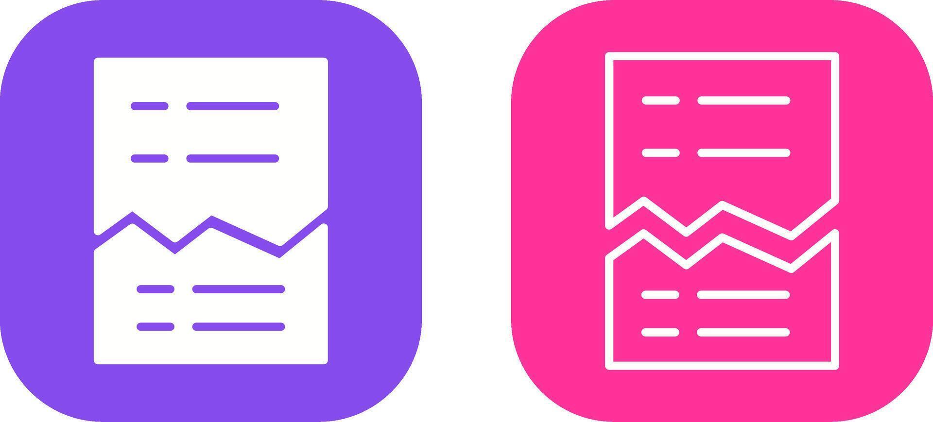 Corrupted List Vector Icon