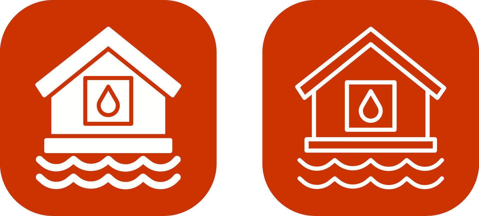 Water House Vector Icon