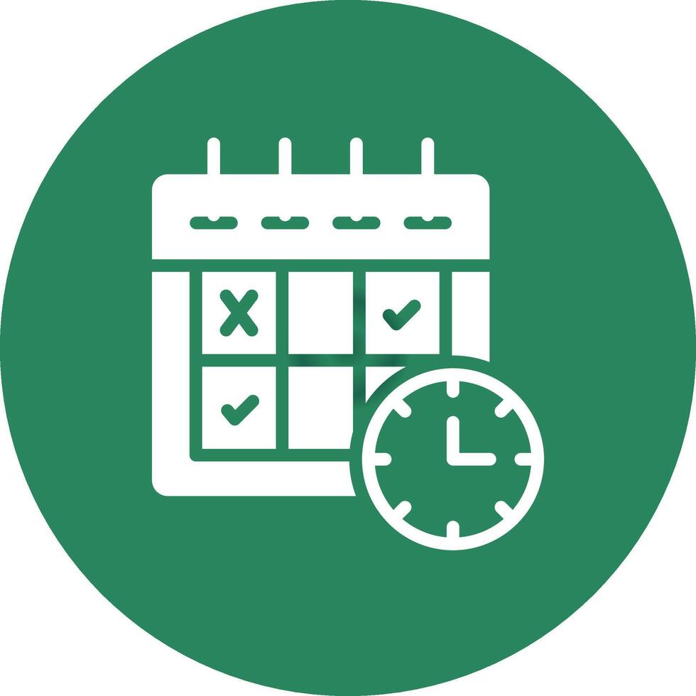 Schedule Creative Icon Design vector